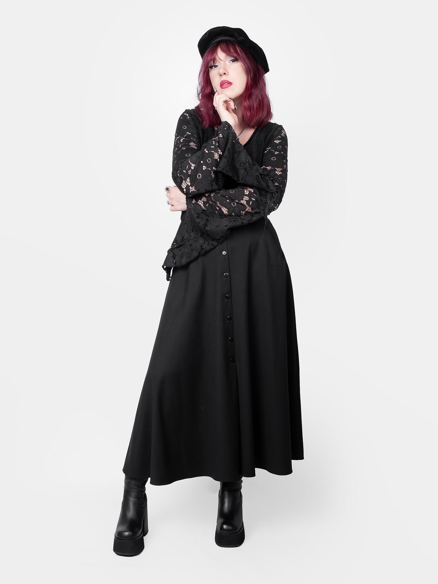 Beatrice Button Up Maxi Skirt