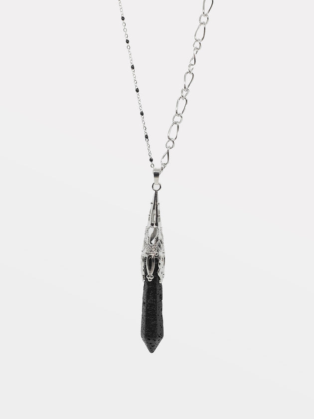 Cathedral Necklace with Lava Stone