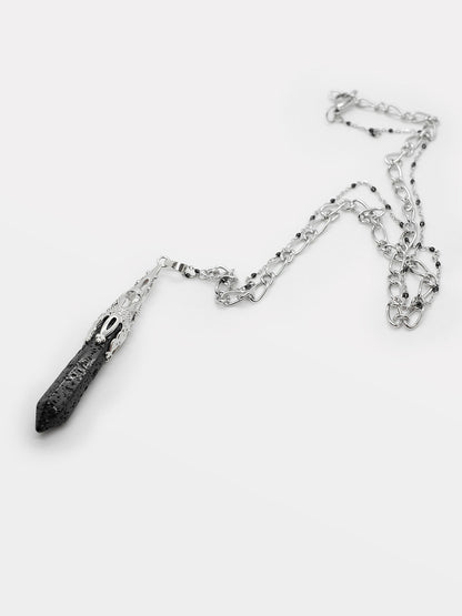 Cathedral Necklace with Lava Stone