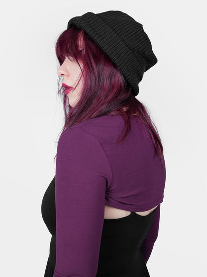 Black Knitted Beanie