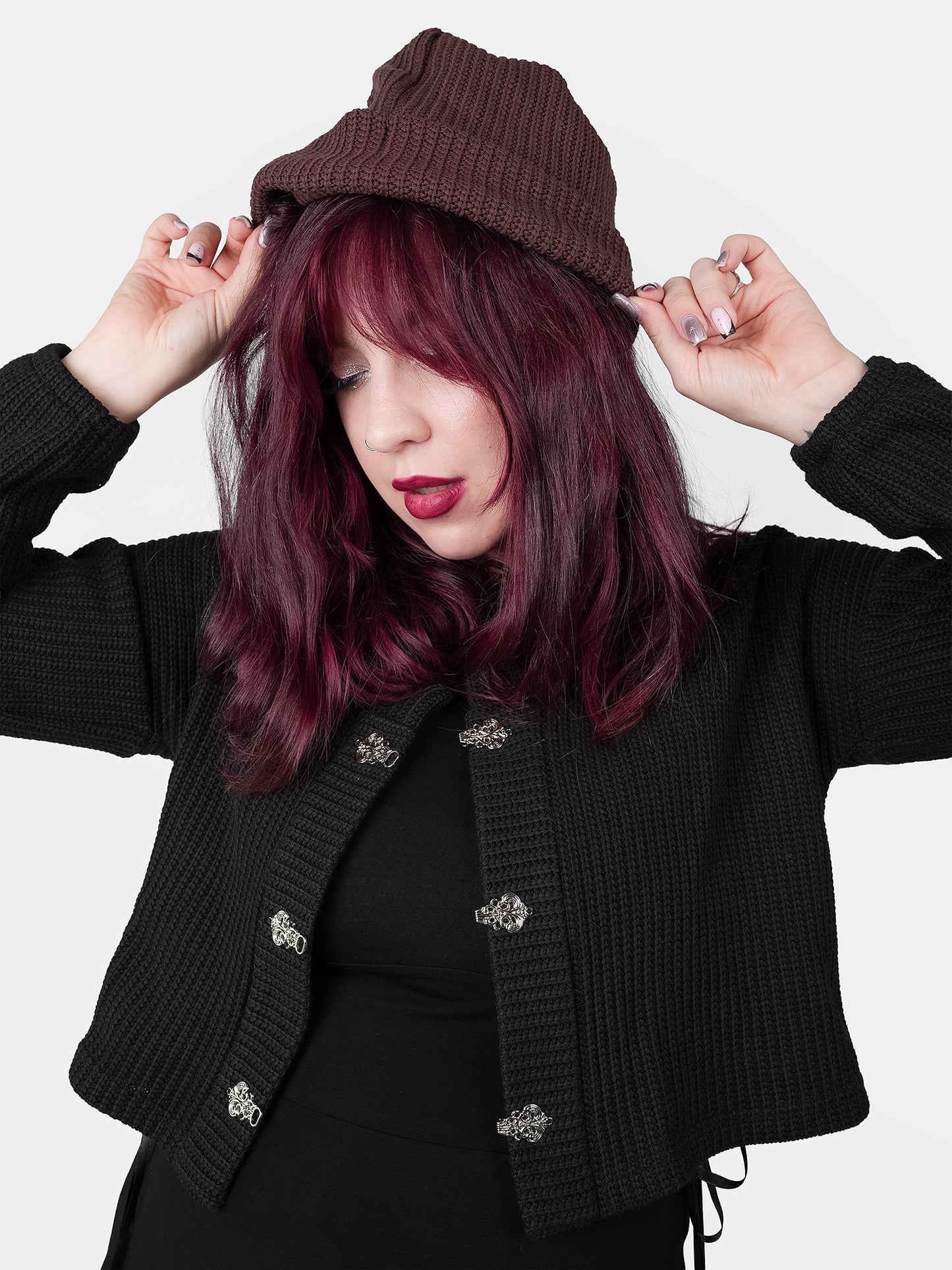 Brown Knitted Beanie