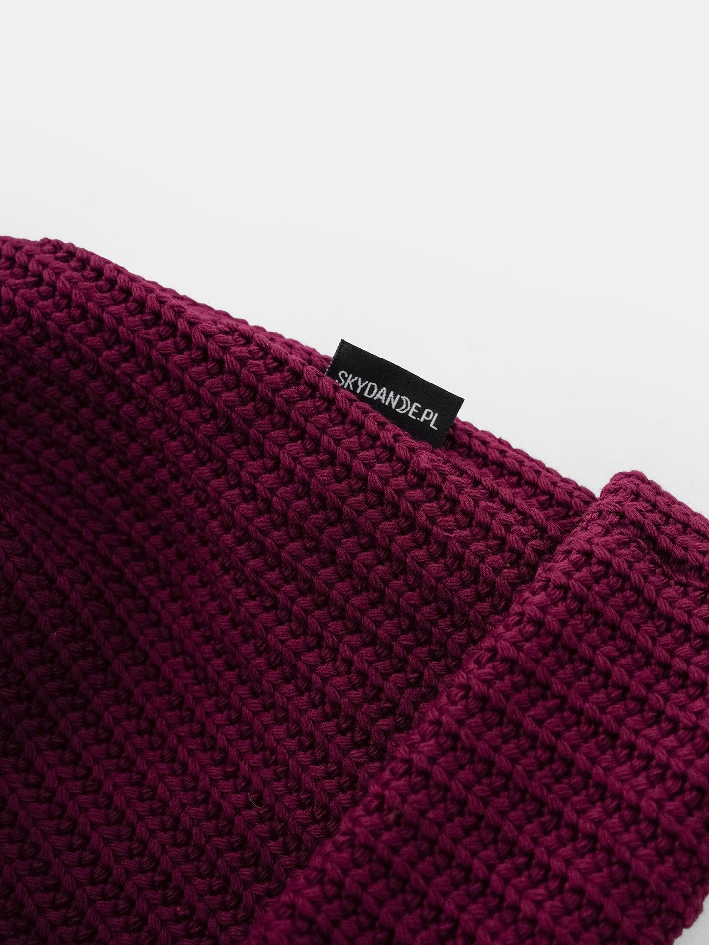 Burgundy Knitted Beanie