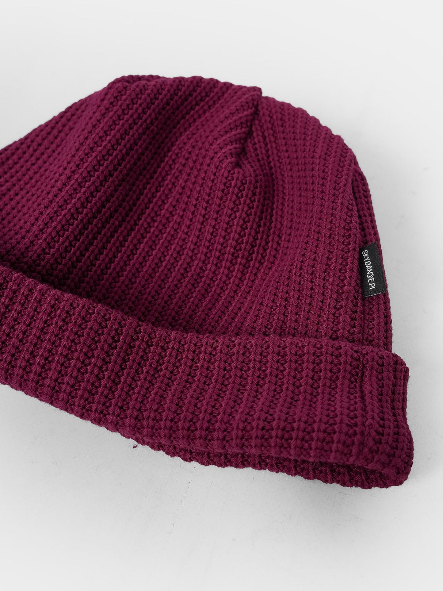Burgundy Knitted Beanie