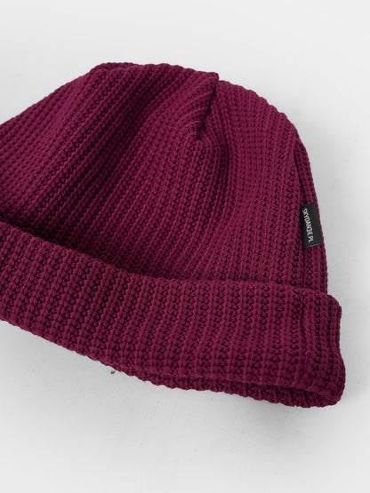 Burgundy Knitted Beanie