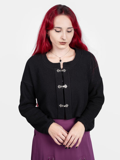 Mazzie Silver Clasp Cardigan