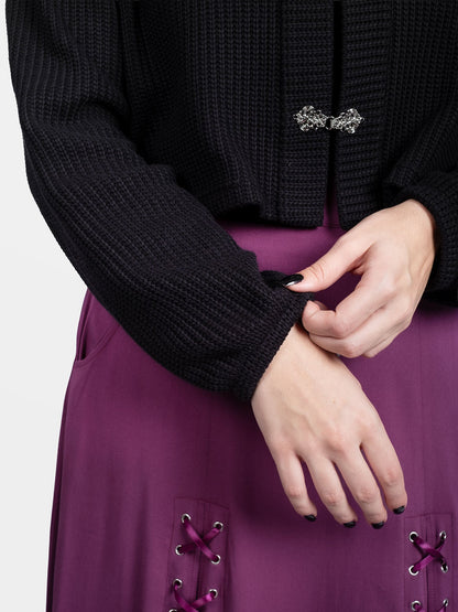 Mazzie Silver Clasp Cardigan