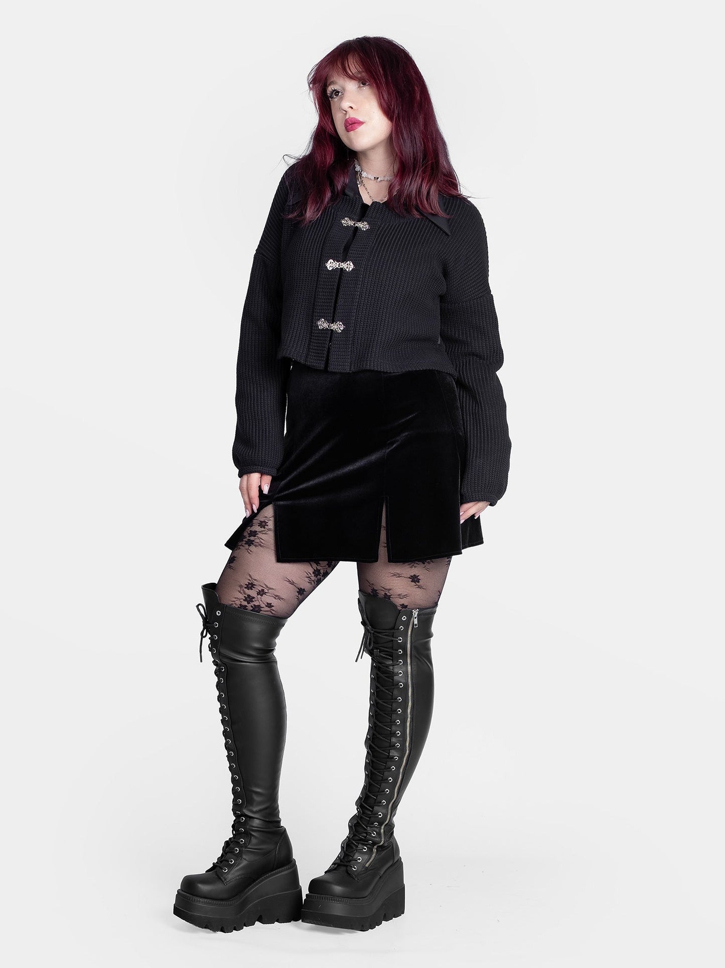 Mazzie Silver Clasp Cardigan