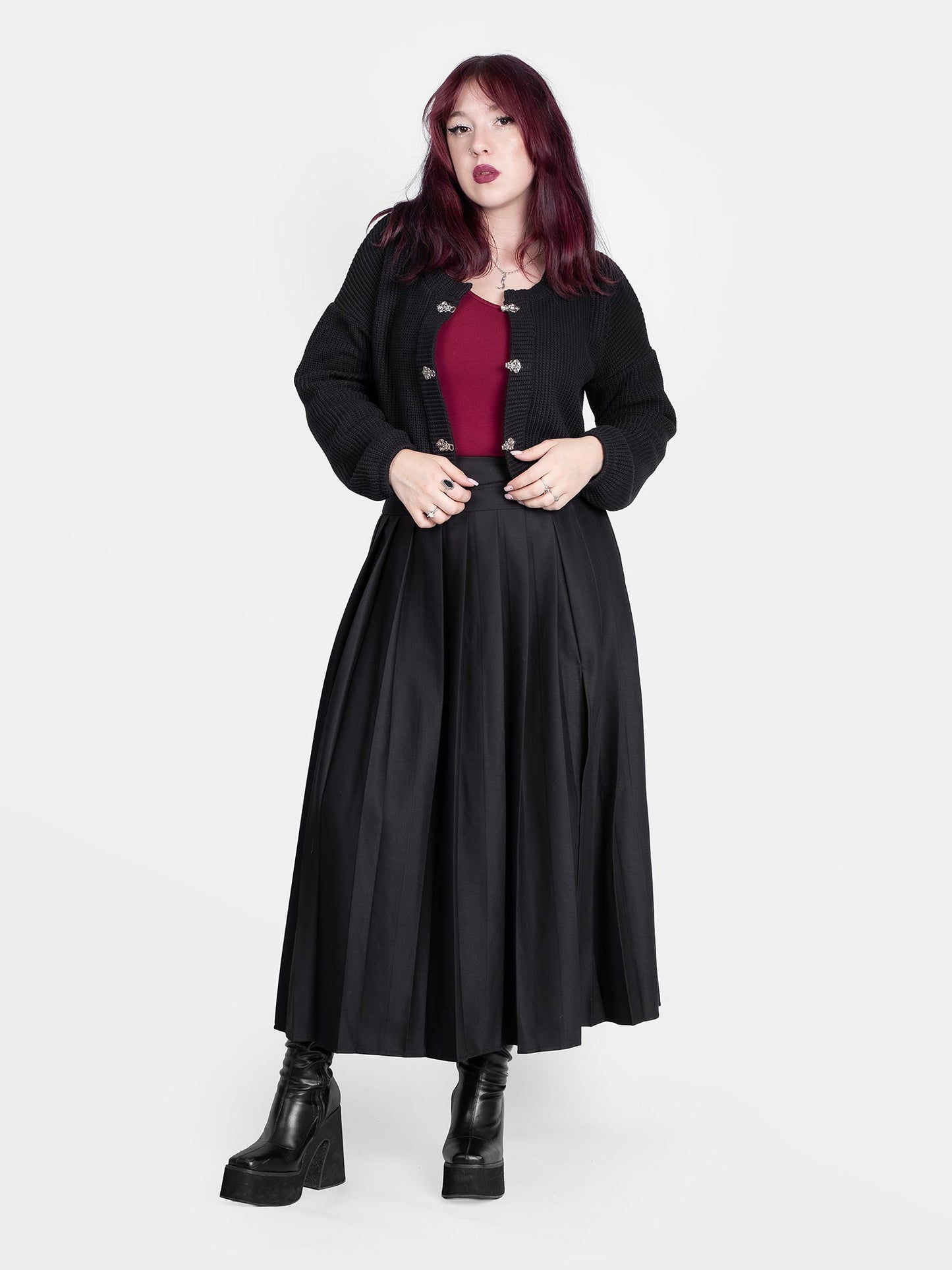 Mazzie Silver Clasp Cardigan