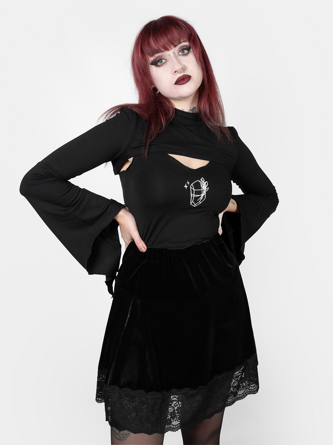 Nixie Gemstone Crop Top
