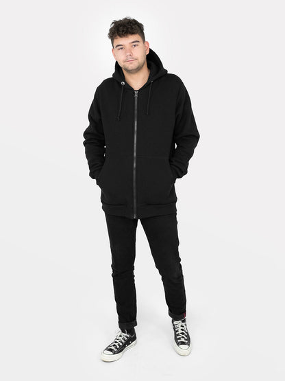 Demon Wings Zipped Organic Cotton Hoodie