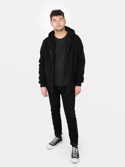 Demon Wings Zipped Organic Cotton Hoodie