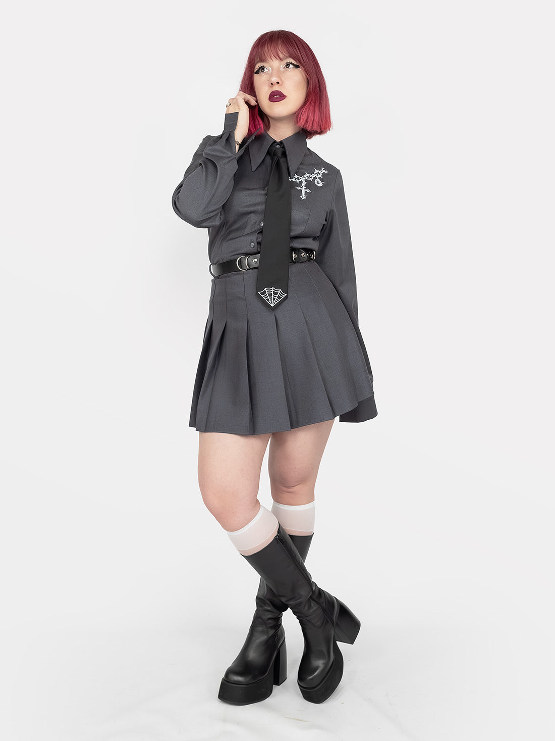 Enigma Grey Collar Shirt