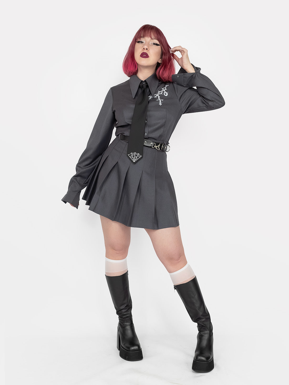 Enigma Grey Collar Shirt