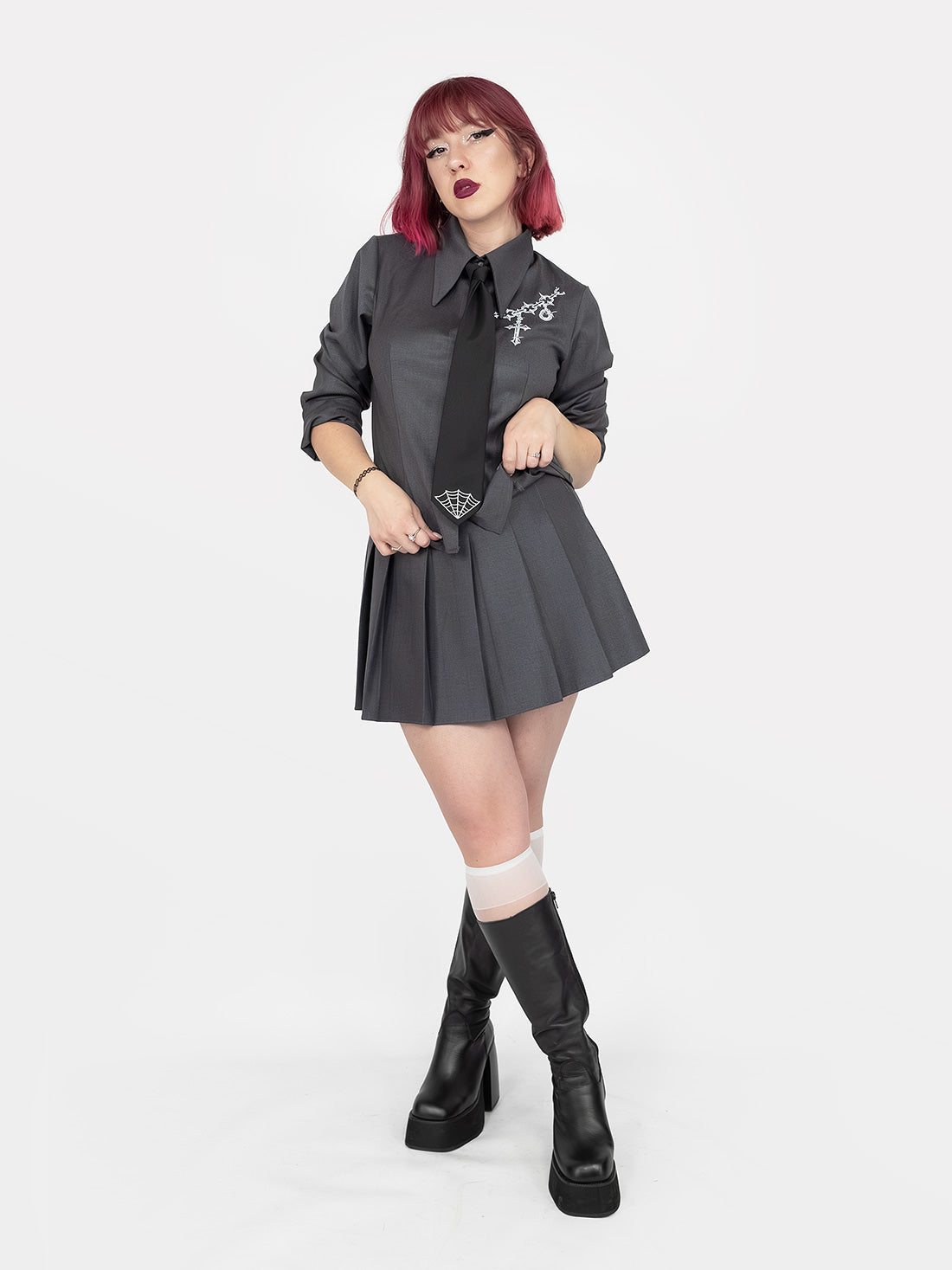 Enigma Grey Collar Shirt