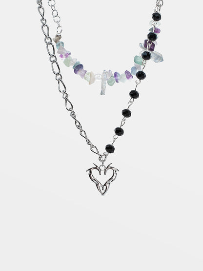 Euphoria Gemstone Double Choker