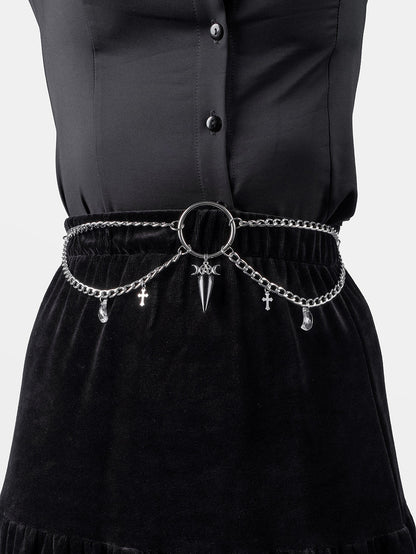 Moondance Obisidian Chain Belt
