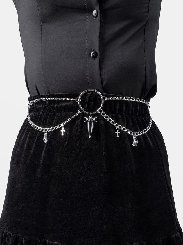 Moondance Obisidian Chain Belt