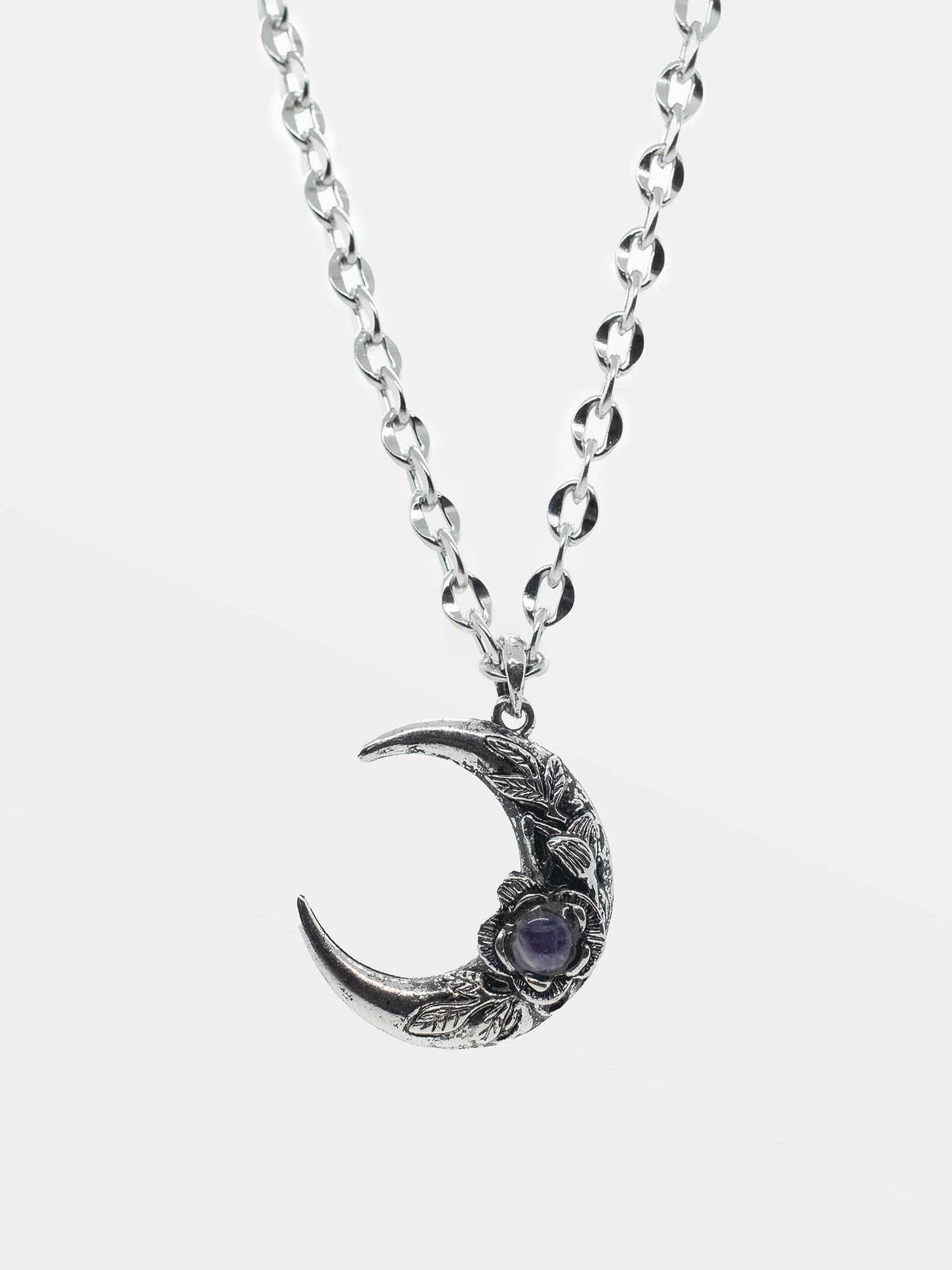 Nightfall Amethyst Moon Necklace