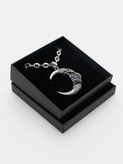 Nightfall Amethyst Moon Necklace
