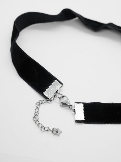 Crucifix Cross Velvet Collar