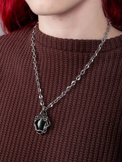 Eternity Obsidian Necklace