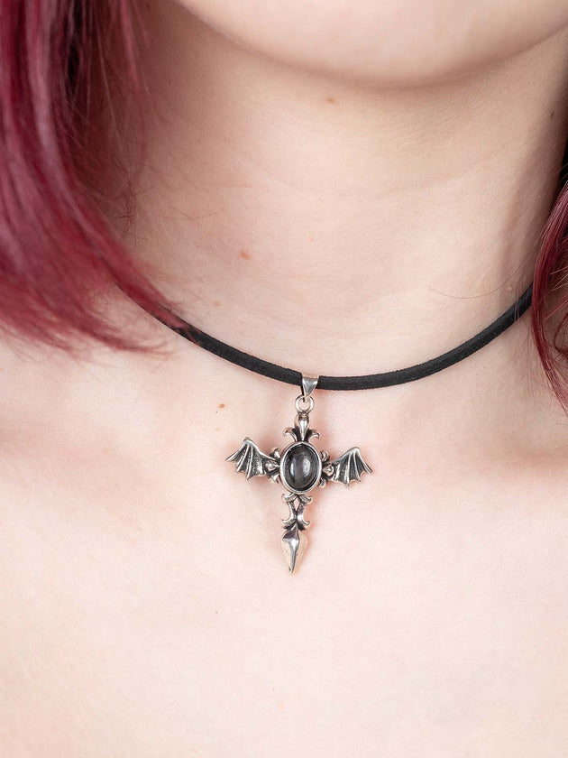 Angel Wing Hypersthene Choker