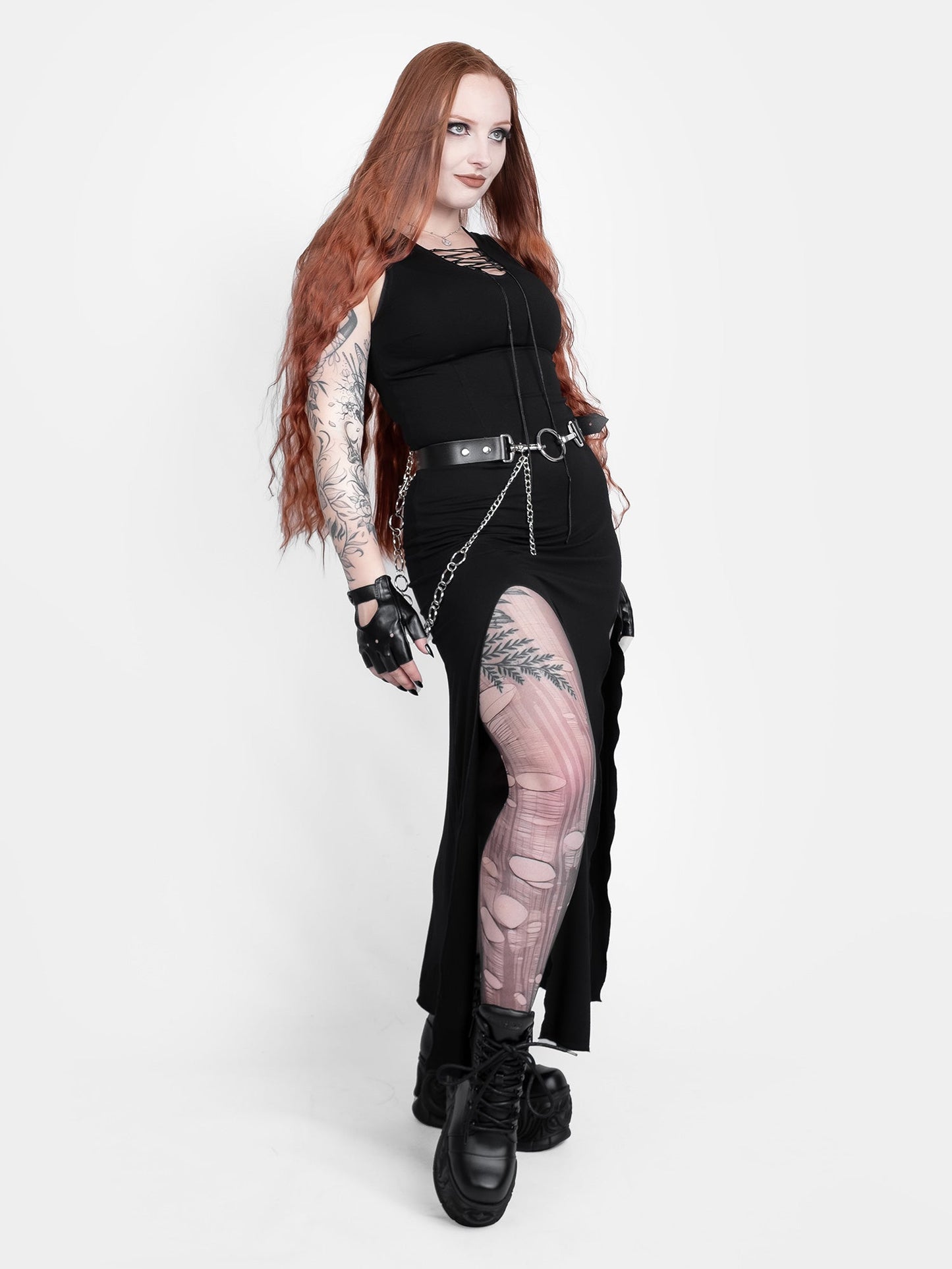 Vesper Lace Up Maxi Dress