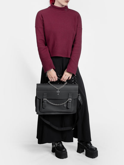 Dungeon Leather Messenger Bag