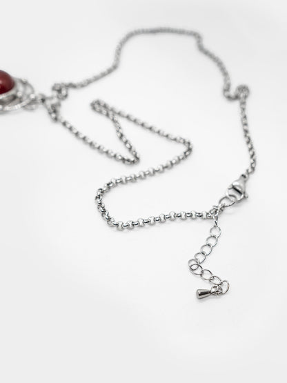 Bloodlust Red Agate Necklace
