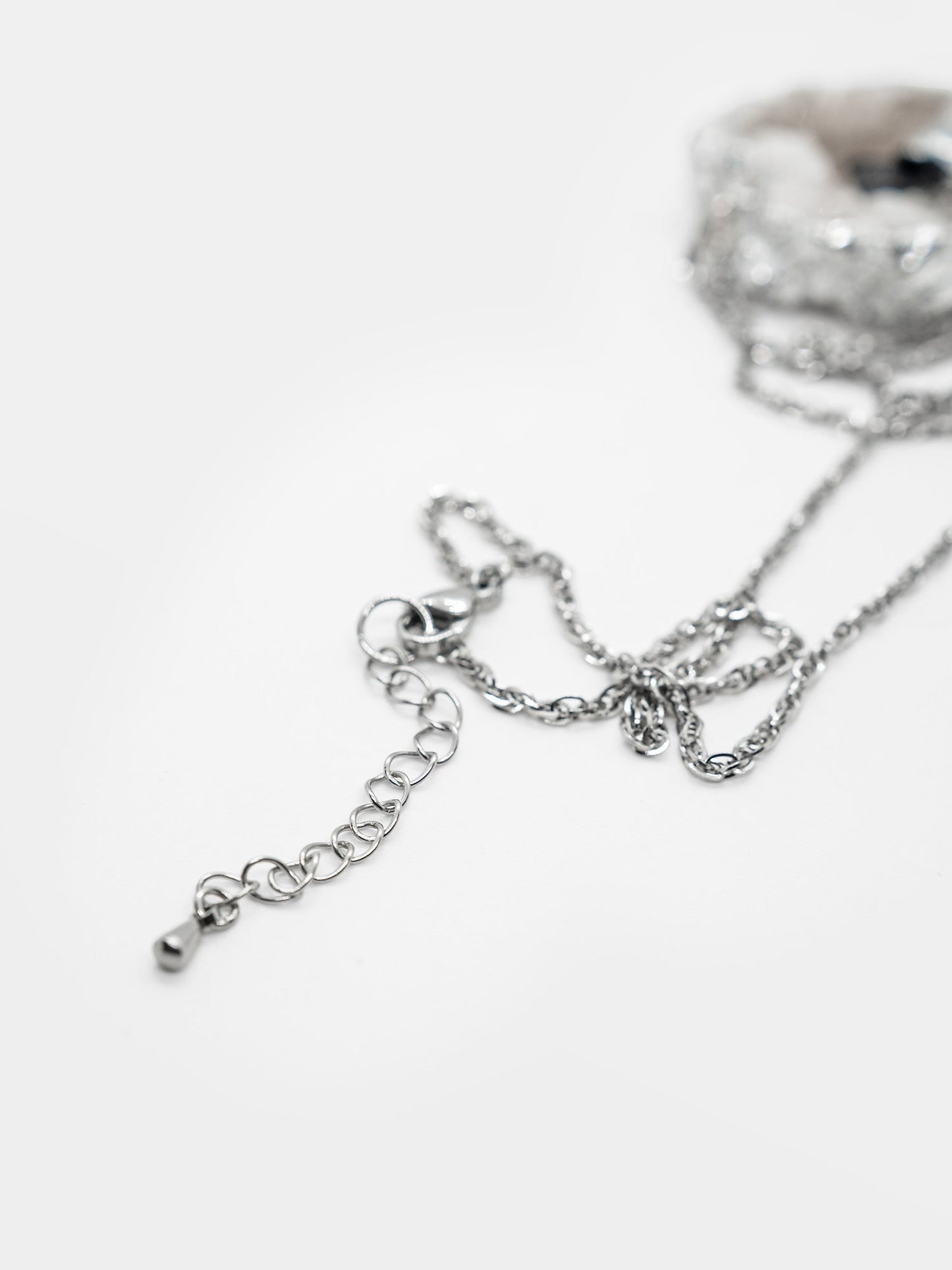 Hallowed Druzy Agate & Tourmaline Necklace