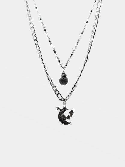 Lucien Double Bat Necklace
