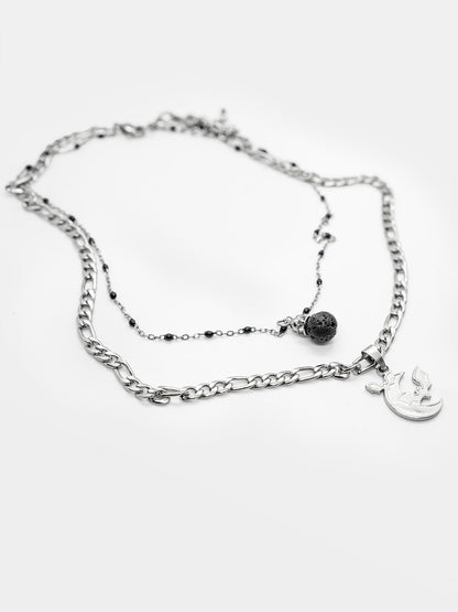 Lucien Double Bat Necklace