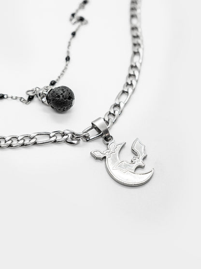 Lucien Double Bat Necklace