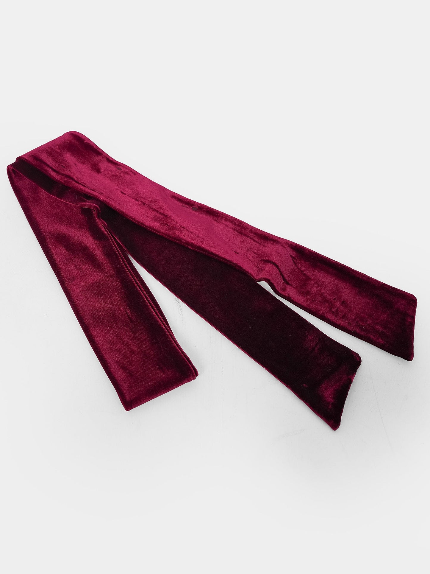 Burgundy Velvet Scarf