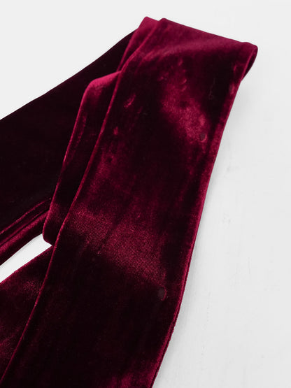 Burgundy Velvet Scarf