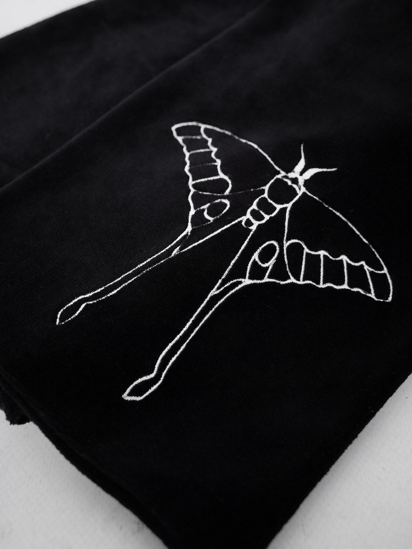 Avelune Embroidered Velvet Scarf