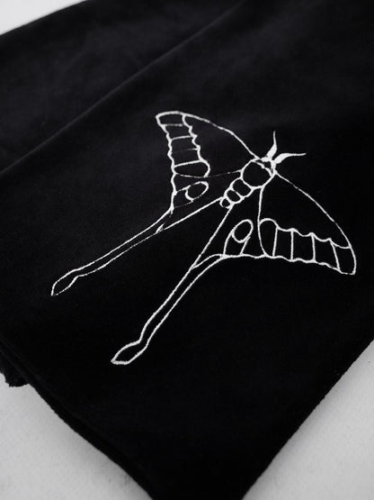 Avelune Embroidered Velvet Scarf