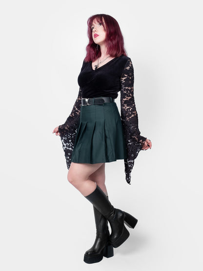 Dark Green Tennis Skirt