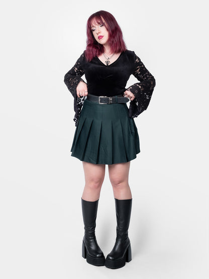 Dark Green Tennis Skirt