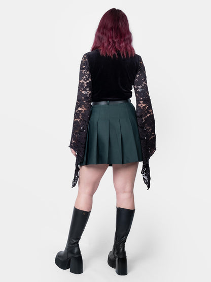 Dark Green Tennis Skirt
