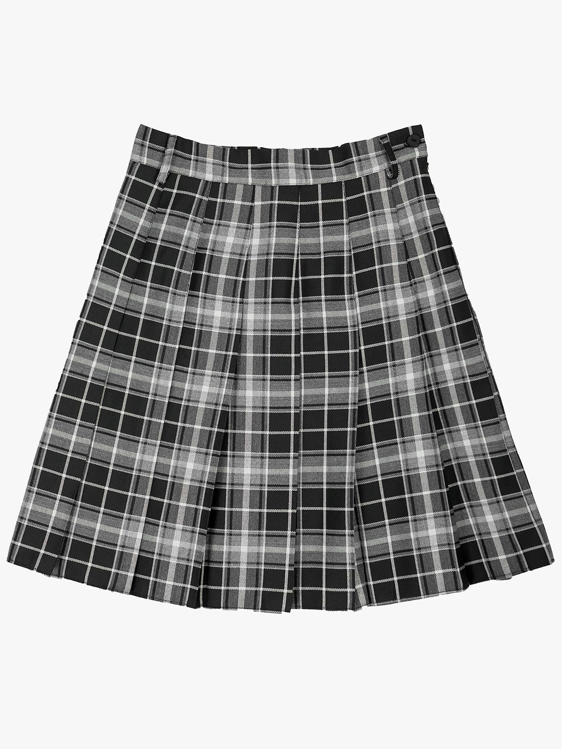 TALL Black Plaid Tennis Skirt