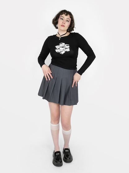 Grey Tennis Skirt