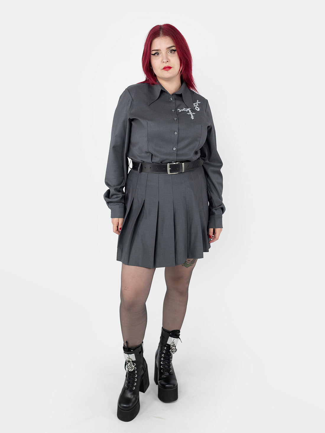 Grey Tennis Skirt