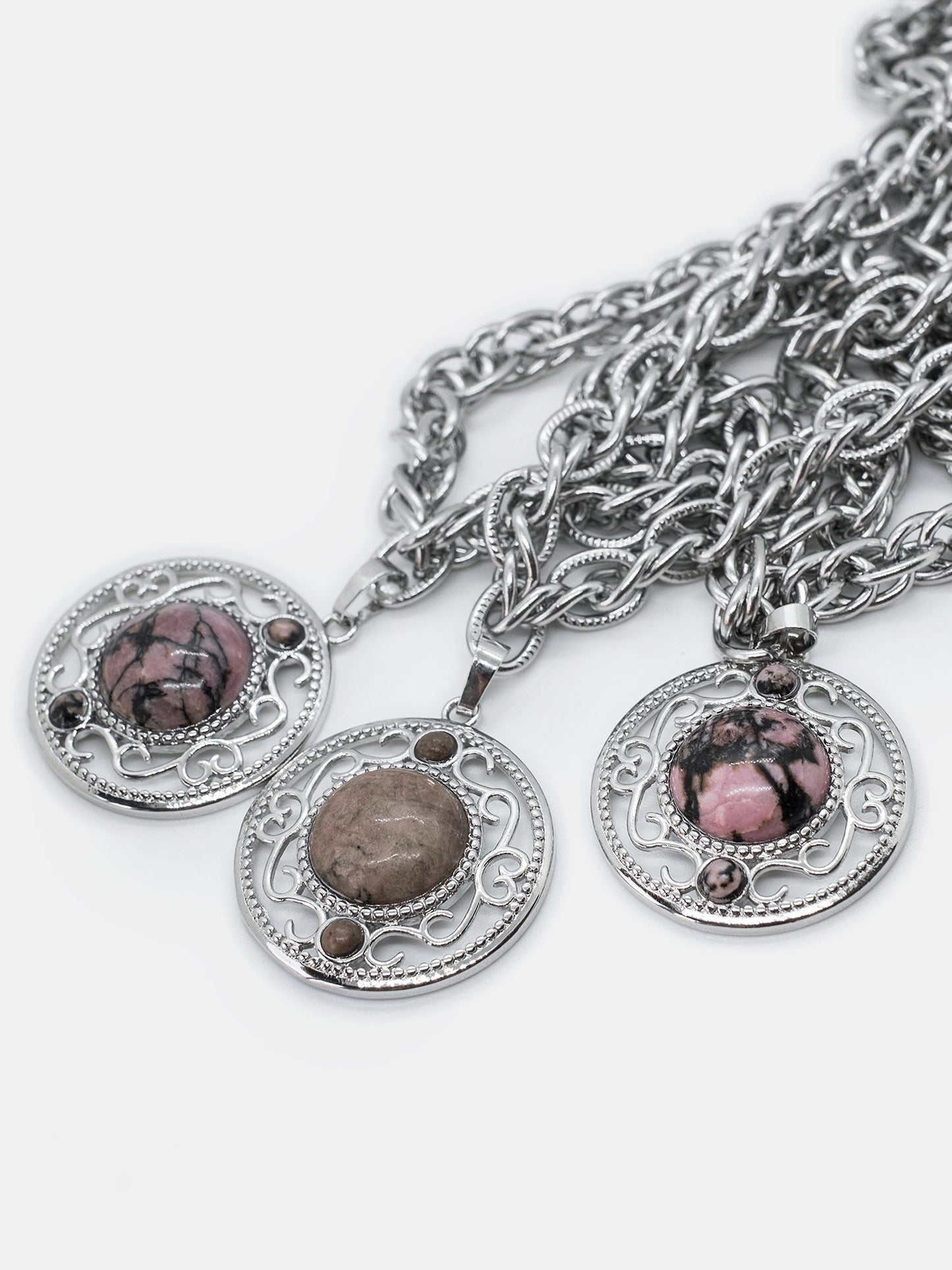 Perpetual Rhodonite Necklace