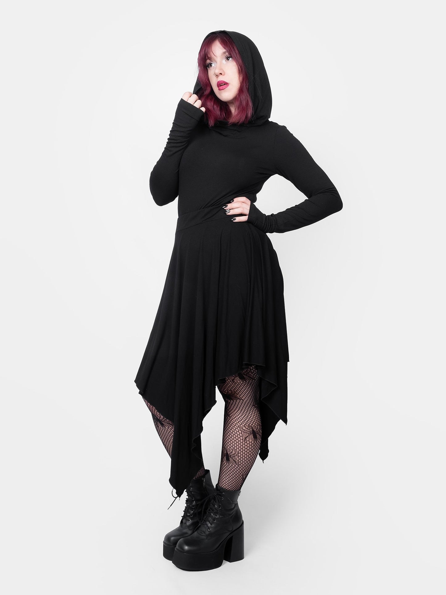 Noire Hooded Top