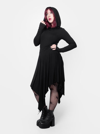 Noire Hooded Top