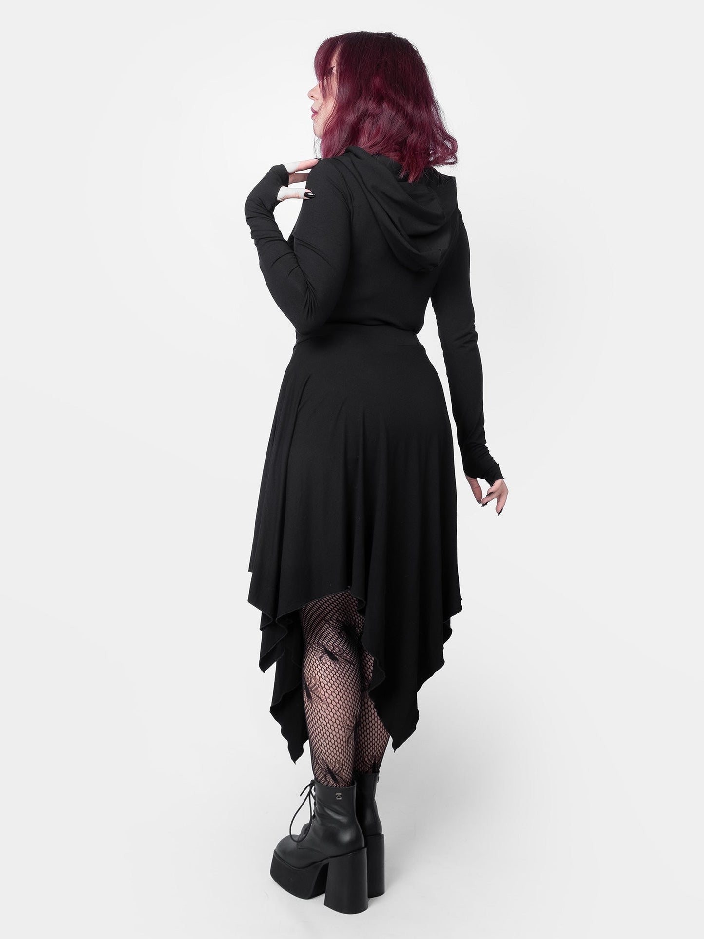 Noire Hooded Top
