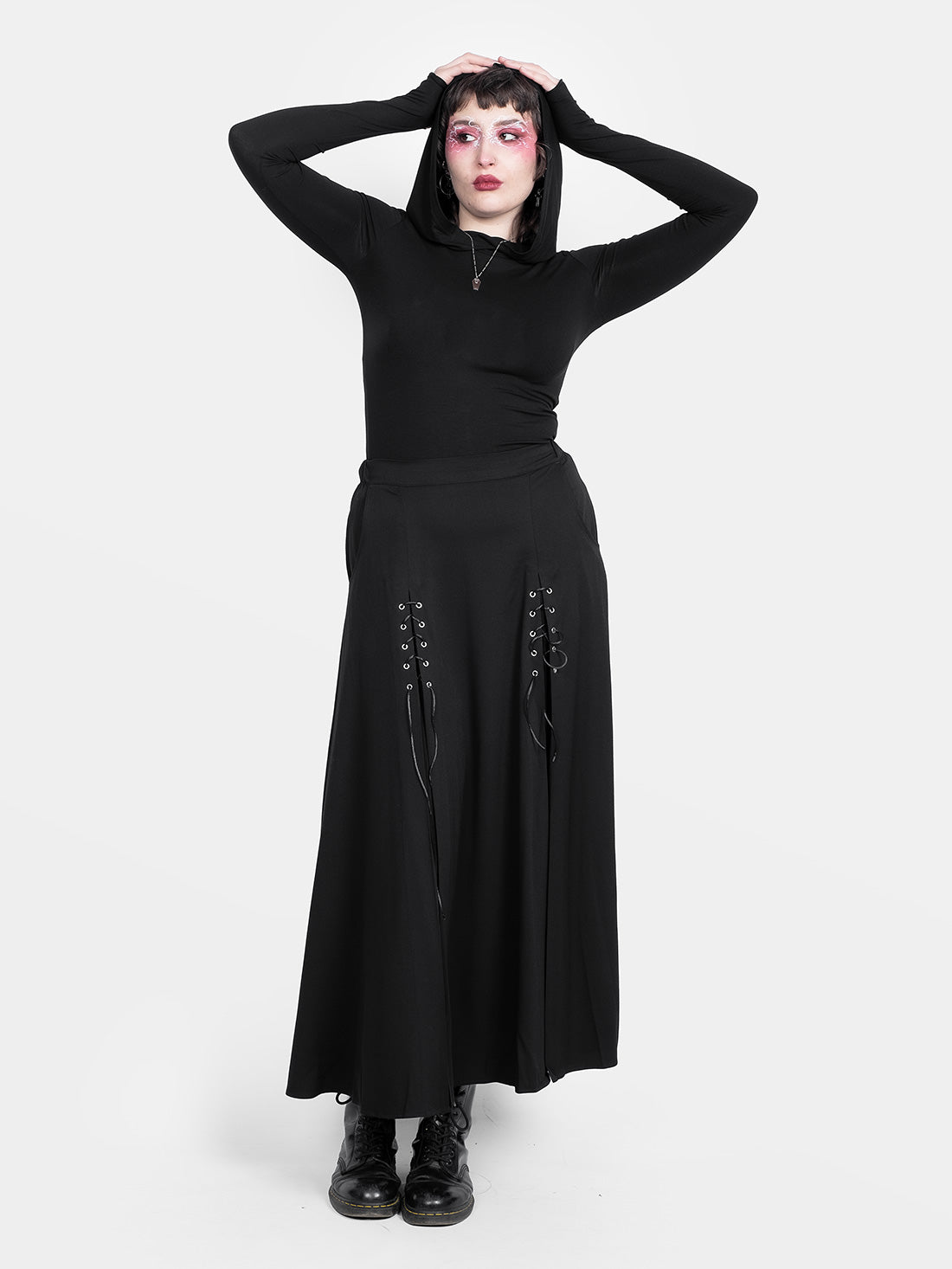 Noire Hooded Top