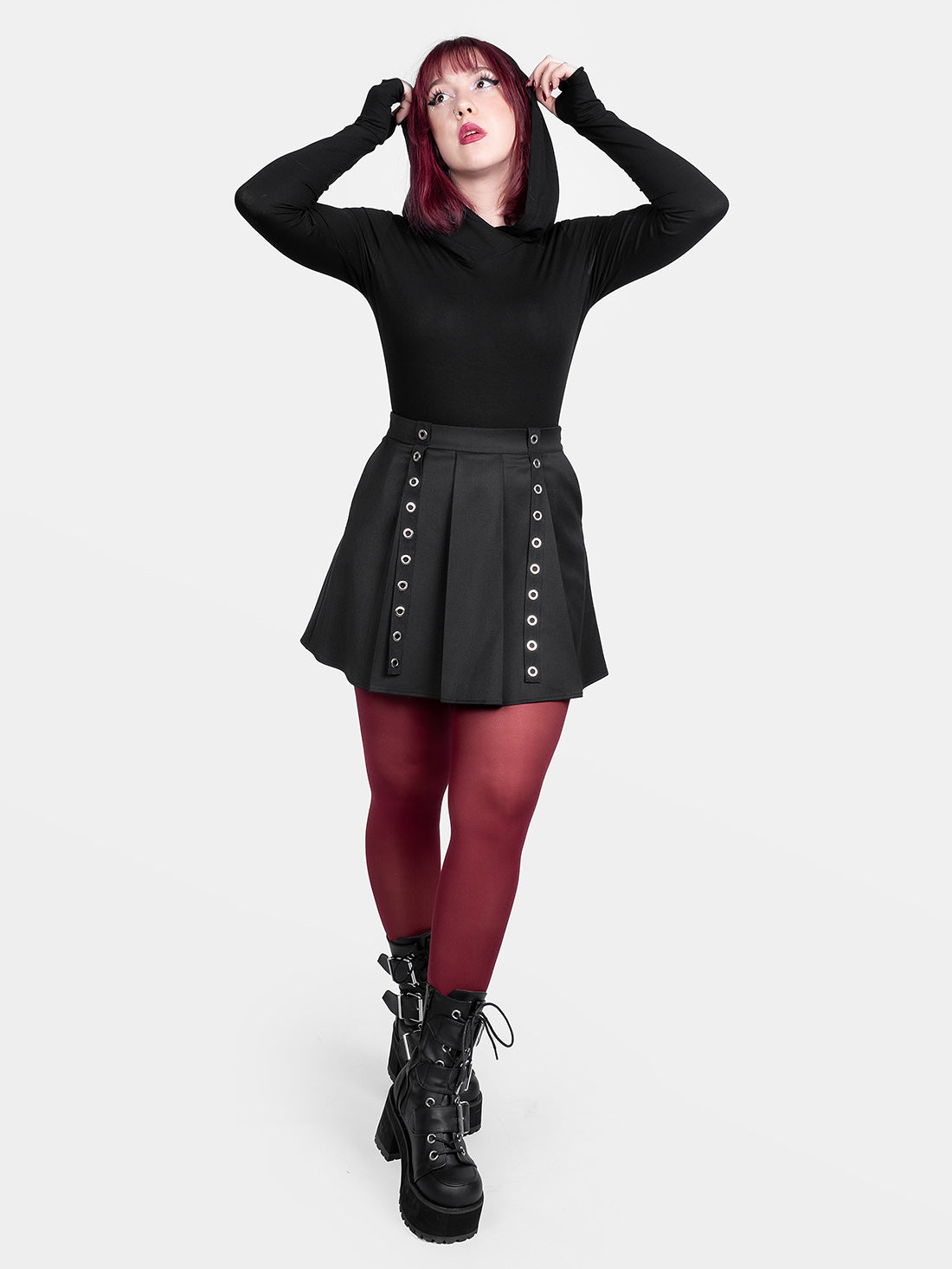 Noire Hooded Top