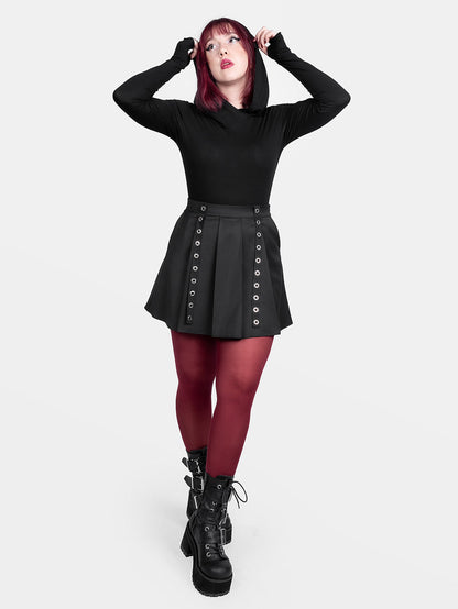 Noire Hooded Top